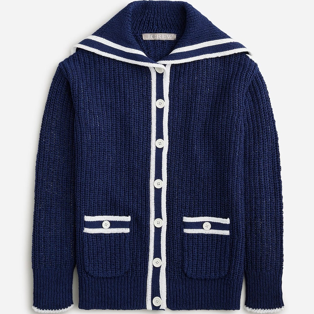 J. Crew Textured Sailor Cardigan - Picture 3 of 7